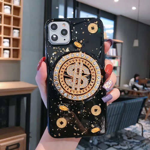iPhone 11 Pro Max Rotating Money More Relief Device Phone Case - Black