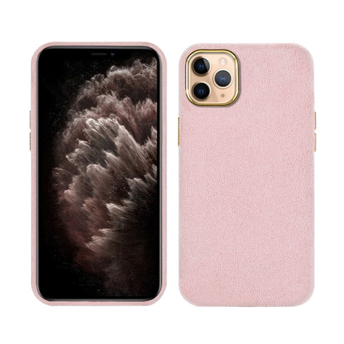 iPhone 11 Pro Max Plush Roughout PU Phone Case  - Pink