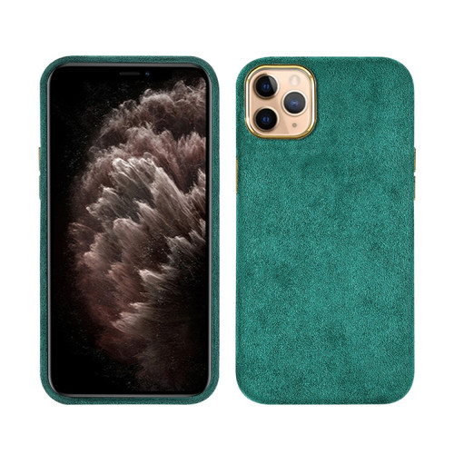 iPhone 11 Pro Max Plush Roughout PU Phone Case  - Green