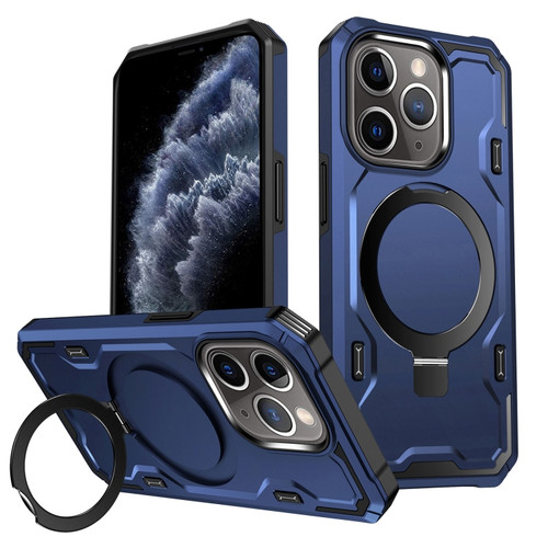 iPhone 11 Pro Max Patronus MagSafe Magnetic Holder Phone Case - Navy Blue