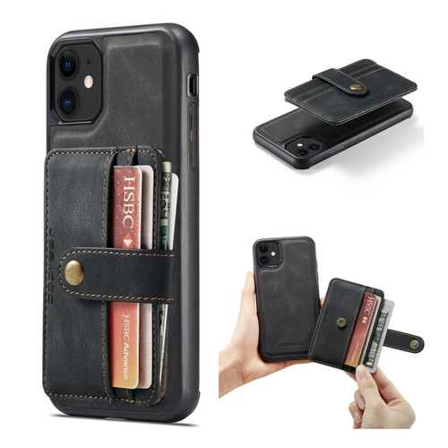 iPhone 11 Pro Max JEEHOOD RFID Blocking Anti-Theft Wallet Phone Case  - Black