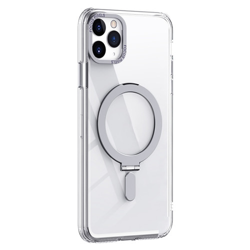 iPhone 11 Pro Max Skin Feel MagSafe Shockproof Phone Case with Holder - White