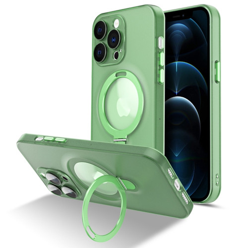 iPhone 11 Pro Max MagSafe Magnetic Multifunctional Holder Phone Case - Green