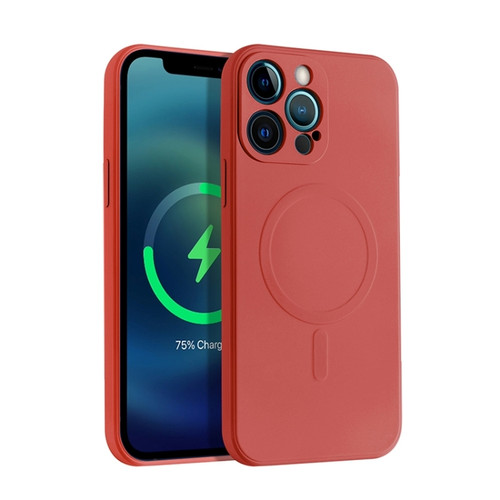 iPhone 11 Pro Liquid Silicone Full Coverage Magsafe Phone Case  - Dark Red