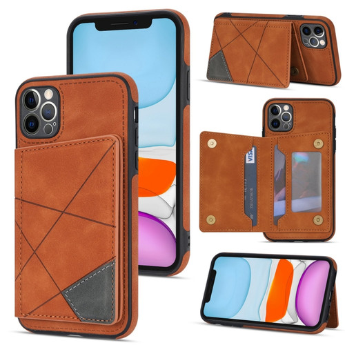 iPhone 11 Pro Line Card Holder Phone Case  - Brown