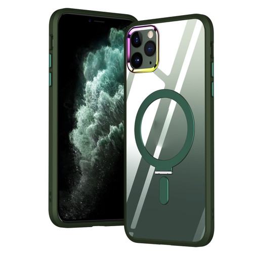 iPhone 11 Pro Magsafe Invisible Holder Phone Case - Green