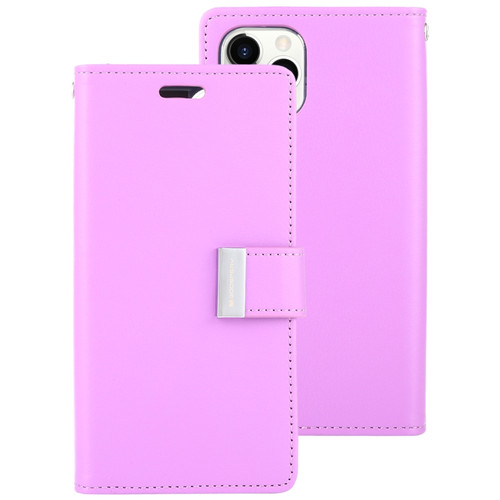 iPhone 11 Pro MERCURY GOOSPERY RICH DIARY Crazy Horse Texture Horizontal Flip Leather Case  with Holder & Card Slots & Wallet - Purple