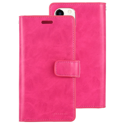 iPhone 11 Pro MERCURY GOOSPERY MANSOOR Horizontal Flip Leather Case with Holder & Card Slots & Wallet - Rose Red