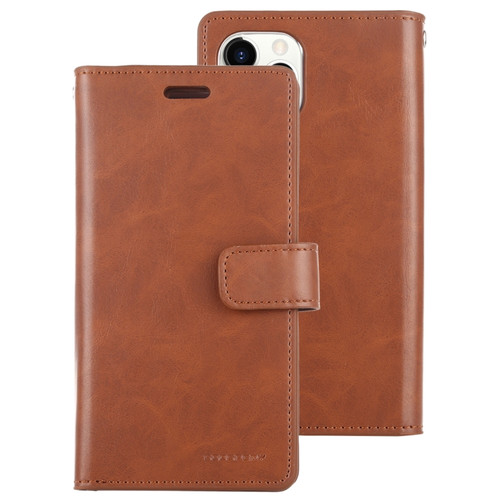 iPhone 11 Pro MERCURY GOOSPERY MANSOOR Horizontal Flip Leather Case with Holder & Card Slots & Wallet - Brown