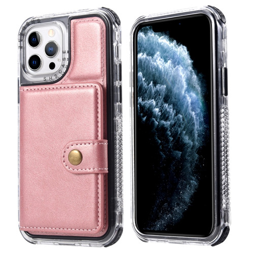 iPhone 11 Pro Wallet Card Shockproof Phone Case  - Rose Gold