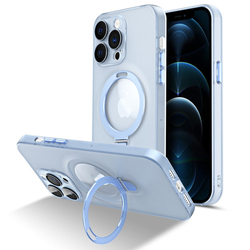 iPhone 11 Pro MagSafe Magnetic Multifunctional Holder Phone Case - Blue