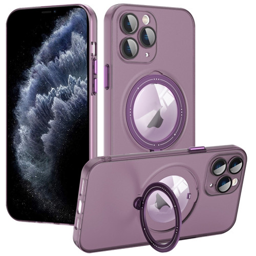 iPhone 11 Pro MagSafe Multifunction Holder Phone Case - Dark Purple