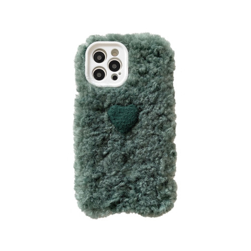 iPhone 11 Pro Plush Heart Soft Protective Case  - Green