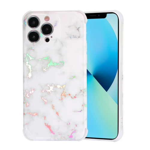 iPhone 11 Pro Laser Marble TPU Phone Case - White