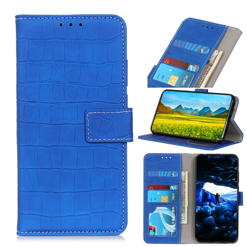 Magnetic Crocodile Texture Horizontal Flip Leather Case iPhone 11 Pro, with Holder & Card Slots & Wallet - Blue