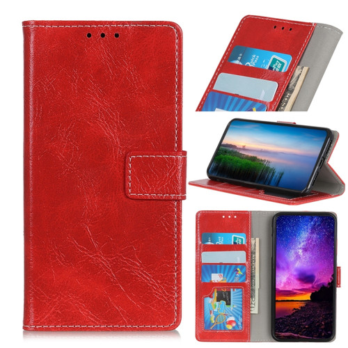 iPhone 11 Pro Retro Crazy Horse Texture Horizontal Flip Leather Case, with Holder & Card Slots & Photo Frame & Wallet  - Red