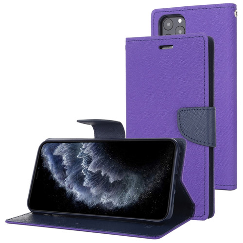 iPhone 11 Pro MERCURY GOOSPERY FANCY DIARY Horizontal Flip Leather Case with Holder & Card Slots & Wallet - Purple