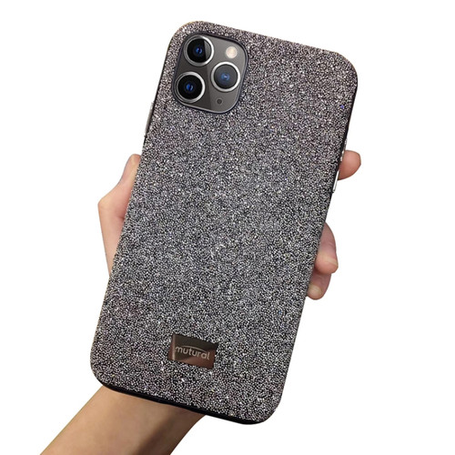 iPhone 11 Pro Mutural TPU + PC + Diamond Cloth Protective Case - Grey