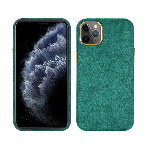 iPhone 11 Pro Plush Roughout PU Phone Case  - Green