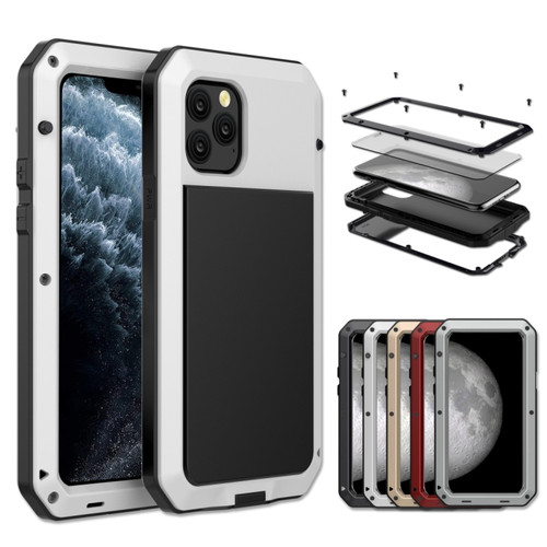 iPhone 11 Pro Metal Armor Triple Proofing  Protective Case - White