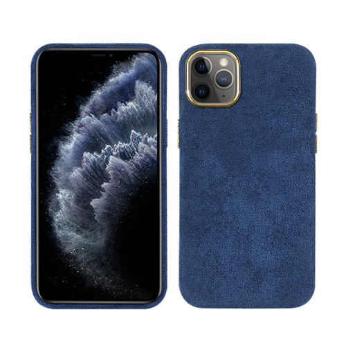 iPhone 11 Pro Plush Roughout PU Phone Case  - Blue