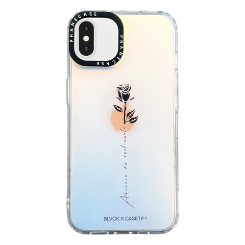 iPhone XS Max Double-sided Film Print Rose Phone Case - Gradient