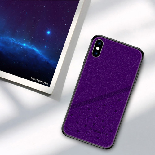 iPhone X / XS PINWUYO Full Coverage Waterproof Shockproof PC+TPU+PU Case - Purple