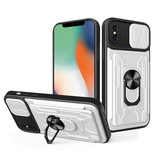 iPhone X / XS Sliding Camshield Card Phone Case - White