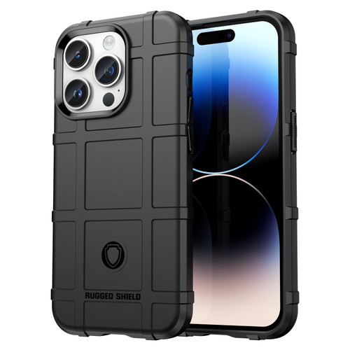 iPhone 15 Pro Max Full Coverage Shockproof TPU Phone Case - Black