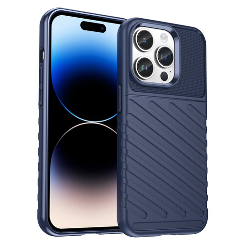 iPhone 15 Pro Max Thunderbolt Shockproof TPU Phone Case - Blue