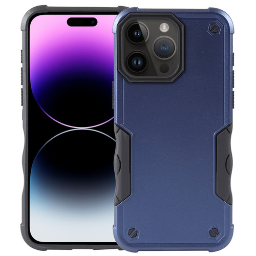 iPhone 15 Pro Max Non-slip Shockproof Armor Phone Case - Blue