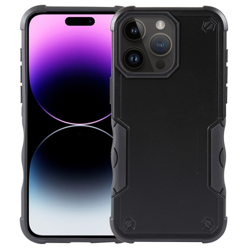 iPhone 15 Pro Max Non-slip Shockproof Armor Phone Case - Black