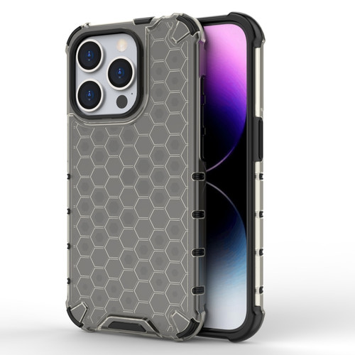 iPhone 15 Pro Max Honeycomb Phone Case - Black