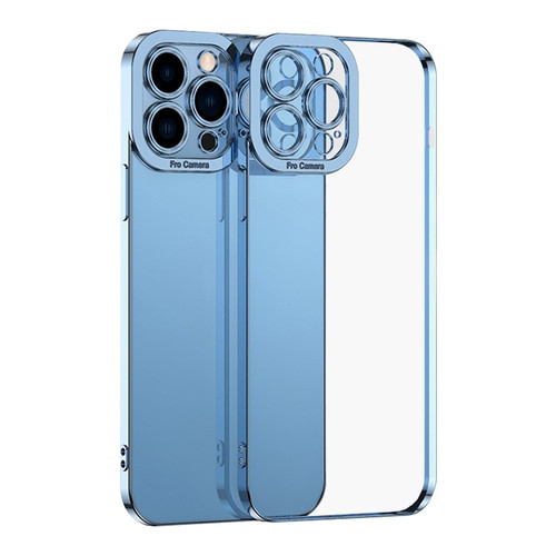 iPhone 15 Pro Max Electroplating TPU Phone Case - Blue