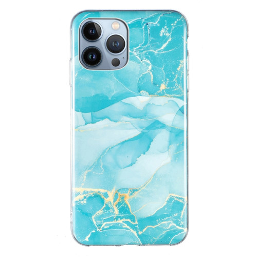 IMD Marble TPU Phone Case iPhone 15 Pro Max - Green