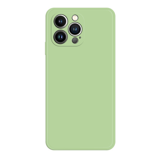 iPhone 15 Pro Max Imitation Liquid Silicone Phone Case - Matcha Green