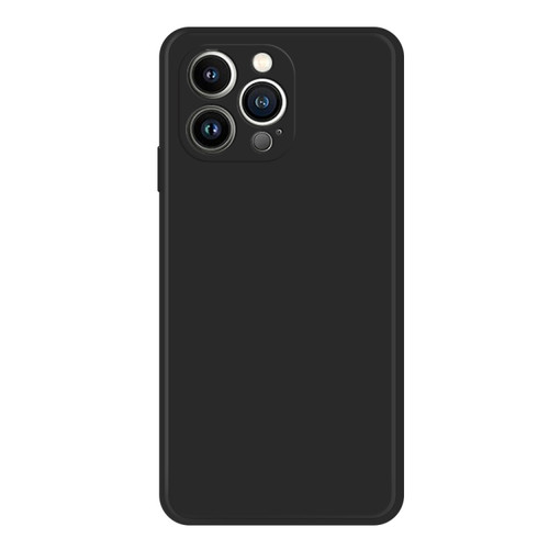 iPhone 15 Pro Max Imitation Liquid Silicone Phone Case - Black