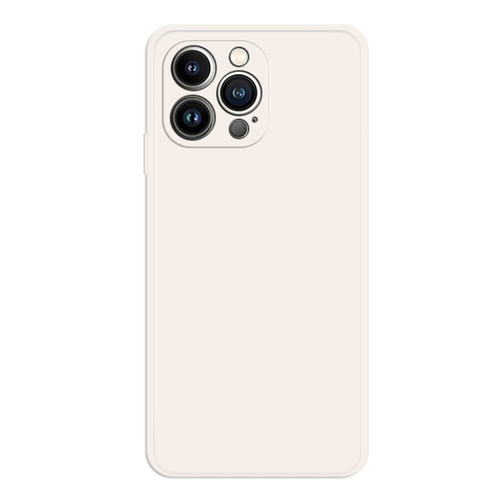 iPhone 15 Pro Imitation Liquid Silicone Phone Case - White