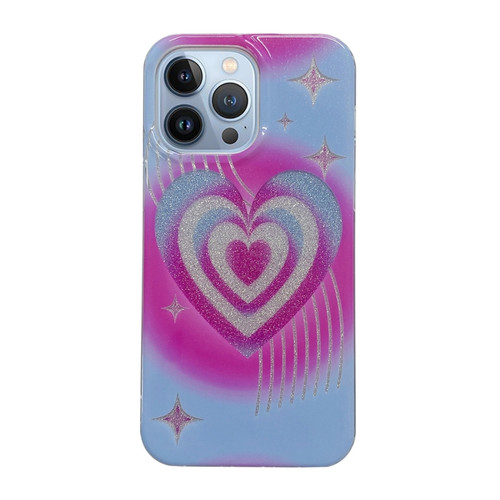 iPhone 13 Pro Max PC + TPU Dual-side Laminating IMD Phone Case - Tassel Love