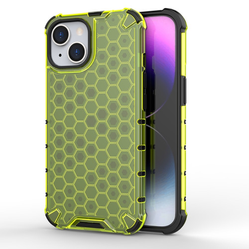 iPhone 15 Honeycomb Phone Case - Green