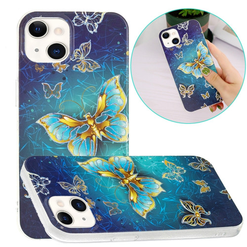 Electroplating Soft TPU Phone Case iPhone 15 Plus - Butterflies
