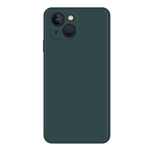 iPhone 15 Plus Imitation Liquid Silicone Phone Case - Dark Green