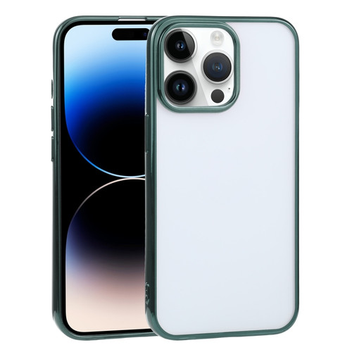 iPhone 14 Pro Max Ultra-thin Electroplating TPU Phone Case  - Green