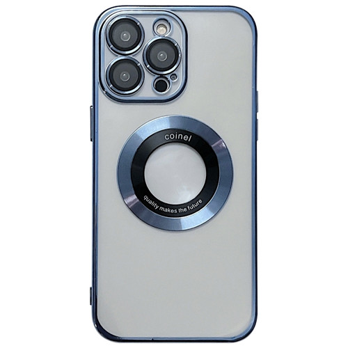 iPhone 14 Pro Max Magsafe Electroplating TPU Phone Case - Blue