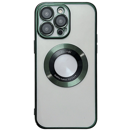 iPhone 14 Pro Max Magsafe Electroplating TPU Phone Case - Green