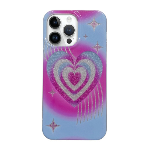 iPhone 14 Pro Max PC + TPU Dual-side Laminating IMD Phone Case - Tassel Love