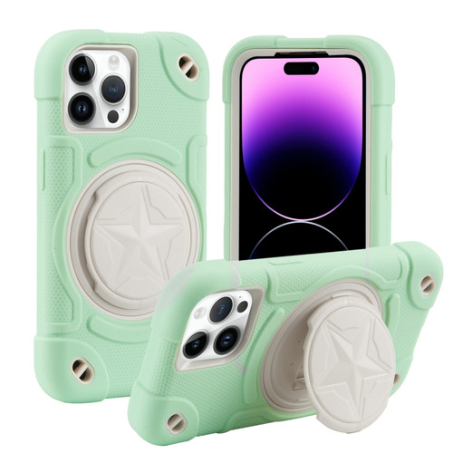 iPhone 14 Pro Max Shield PC Hybrid Silicone Phone Case - Fresh Green