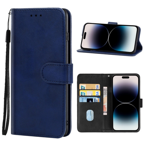 iPhone 14 Pro Max Leather Phone Case  - Blue