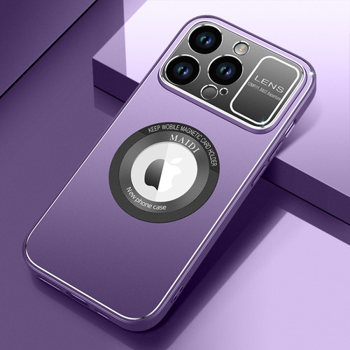 iPhone 14 Pro Max MagSafe Magnetic Skin Feel PC Phone Case - Purple