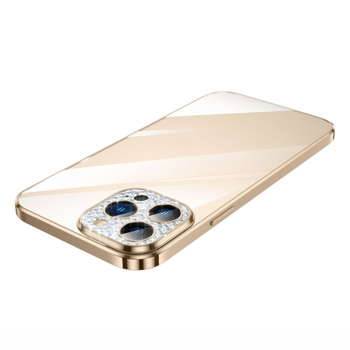 iPhone 14 Pro Max SULADA The Glad Eye Series Plating TPU Shockproof Protective Case - Gold